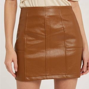 Gorgeous Vegan Leather Mini Skirt